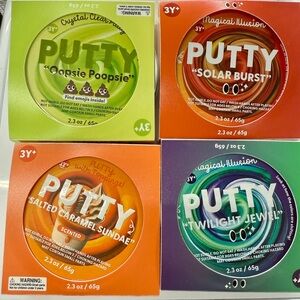 Putty Assortment Pack — Green, Orange, Purple, Lime